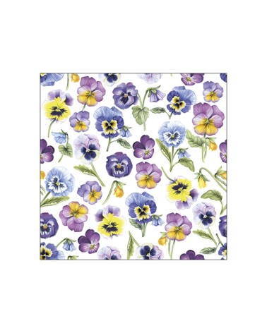 Napkin 33 Pansy All Over Fsc Mix