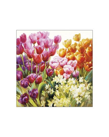 Napkin 33 Colourful Tulips Fsc Mix