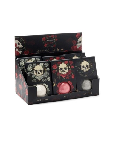 Bomba de baño en caja regalo Calavera y Rosas