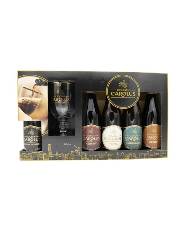 Estuche Carolus 5x33cl + 1 vaso/copa