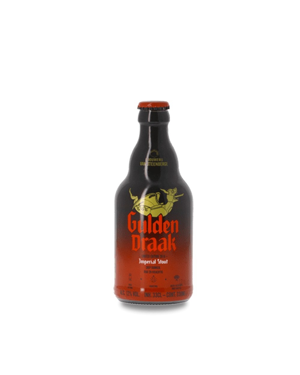 Gulden Draak Imperial Stout 33 cl. Cerveza belga de de alta fermentación y segunda fermentación en botella, de gran carácter y 