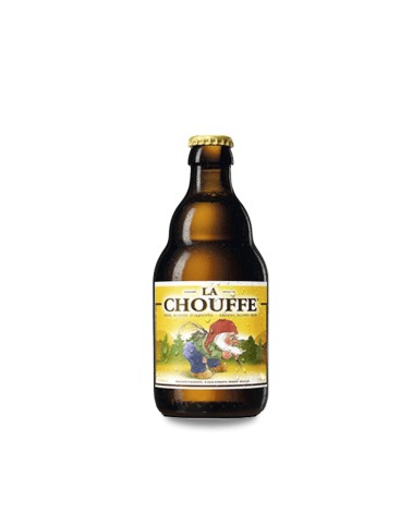 Chouffe Blonde 33 cl . Cerveza belga de estilo Strong Ale, sin filtrar, de alta fermentación y con segunda fermentación en bote