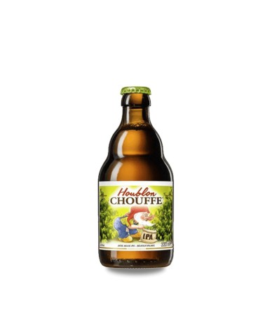 Chouffe Houblon Dobbelen 33 cl. Cerveza artesanal belga de tipo Tripel IPA elaborada para recrear el amargor de las IPAs usando