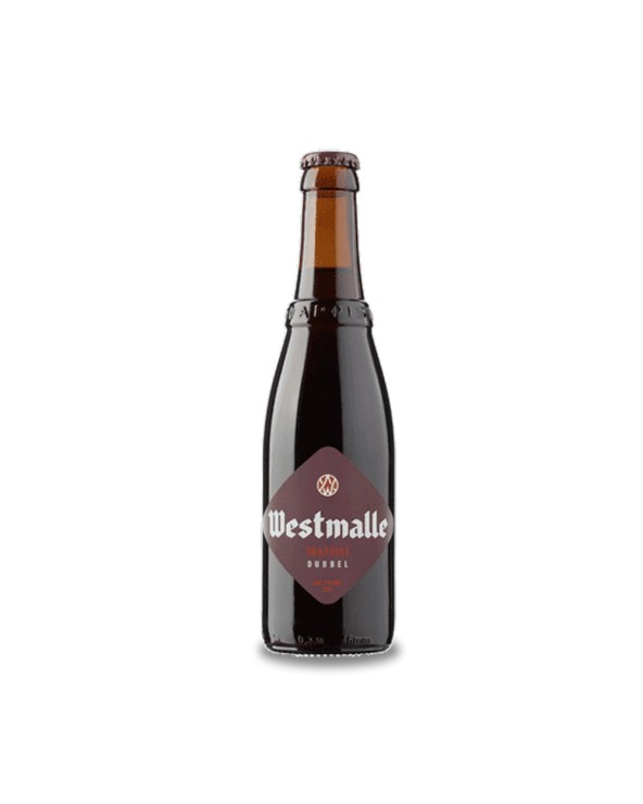 Westmalle Dubbel 33 cl. Auténtica cerveza trapense de estilo Dubbel, de color caoba oscuro, aroma malteado y sabor a malta tost