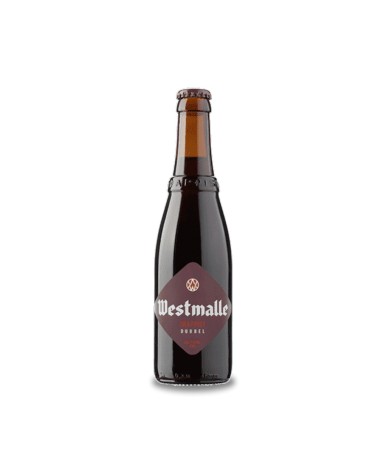 Westmalle Dubbel 33 cl. Auténtica cerveza trapense de estilo Dubbel, de color caoba oscuro, aroma malteado y sabor a malta tost