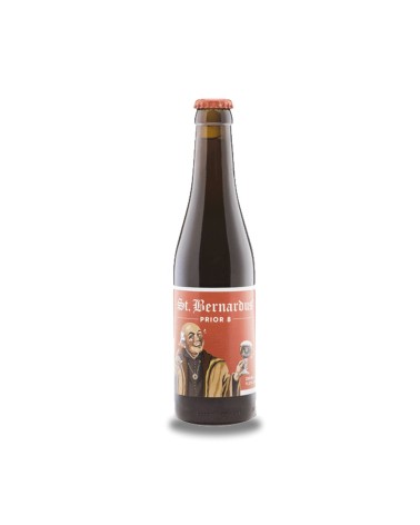 St. Bernardus Prior 8 33 cl. Cerveza belga de abadía de tipo Dubbel, con segunda fermentación en botella, de color oscuro y sab