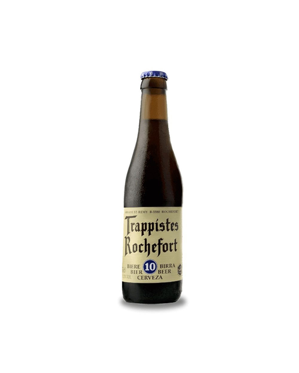 Trappistes Rochefort 10 33 cl. Auténtica cerveza belga trapense de estilo Quadrupel y sabor extraordinario con matices a frutos