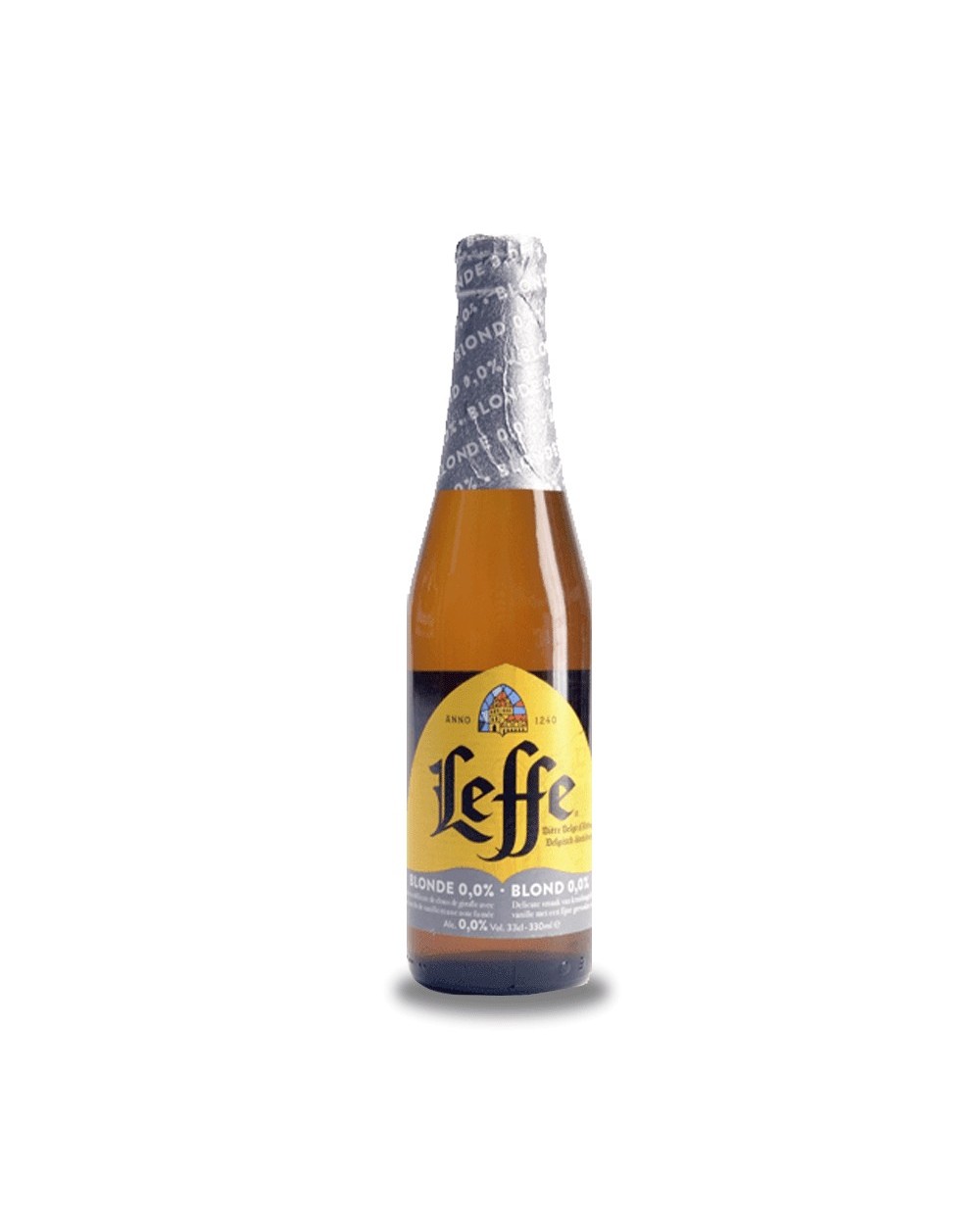 Leffe Blonde 0.0 Sin Alcohol 33 cl. Cerveza rubia de abadía sin alcohol, de estilo Pale Ale. Esta versión sin alcohol de la fam