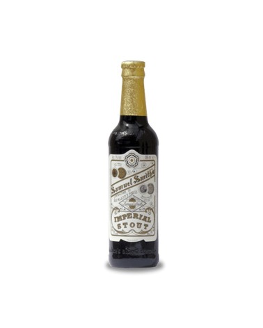 Samuel Smith Imperial Stout 33 cl. Cerveza negra de alta fermentación originaria de Yorkshire, Inglaterra, de sabor suave, cáli