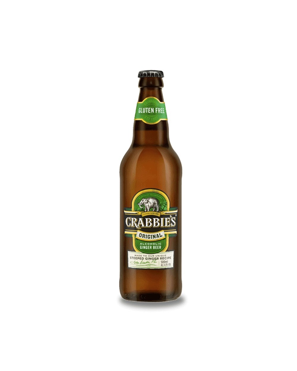 Crabbie´s Jengibre Ginger Beer 50 cl. Cerveza de jengibre procedente de Escocia elaborada con jengibre de la India y cuatro ing