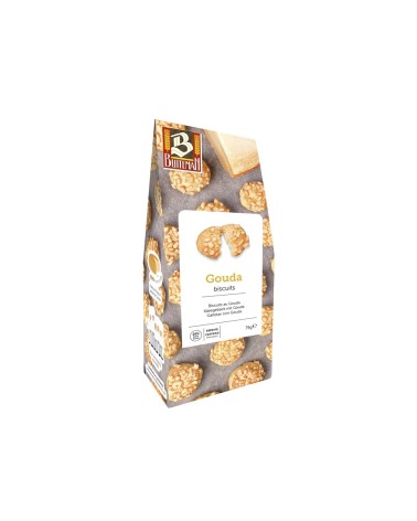 Mini galletas saladas Buiteman con queso Gouda. 75g - 8 Uds