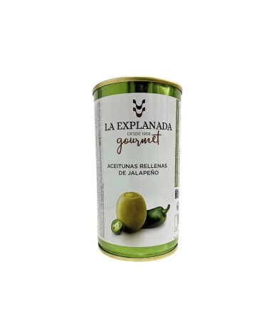 Aceituna R.Jalapeño Manzanilla Lata 150G (200/220) Explanada