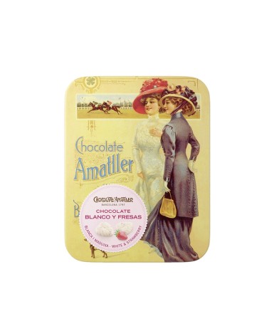 Amatller Lata Hojas Blanco Y Fresa (5U)