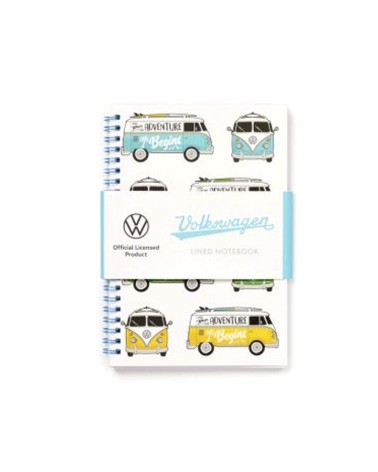 Libreta con Hojas A5 a Rayas - Caravana Volkswagen VW T1