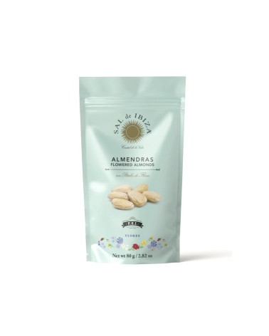 Sal de Ibiza almendras con flores 80g