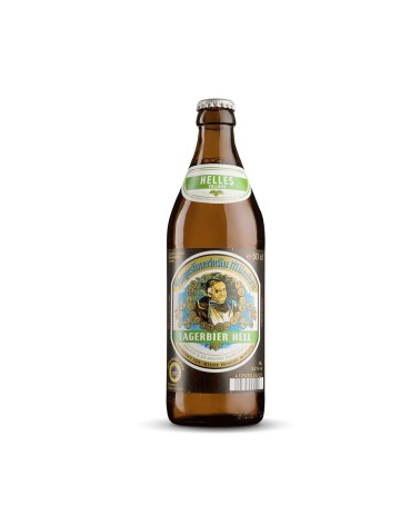 Augustiner Lagerbier Hell 50 cl. Cerveza lager alemana muy equilibrada gracias a su levadura pura y su doble almacenamiento. De