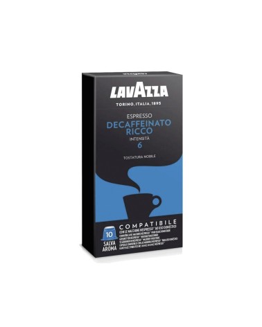 Capsulas Lavazza Decaffeinato Ricco 10 Uds.