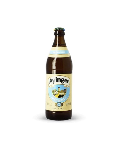 Ayinger Bräuweisse Weisse 50 cl . Cerveza de trigo con un carácter refinado de levadura floral de alta fermentación y un inconf